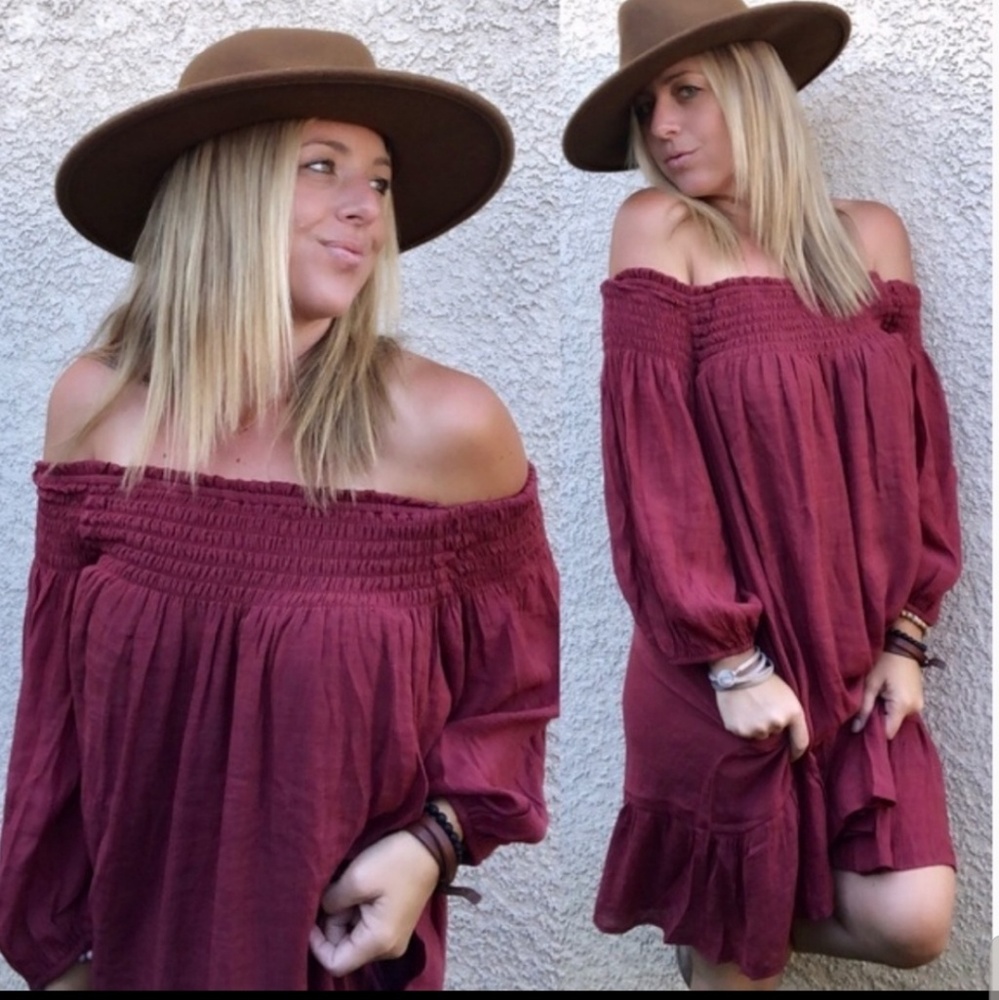 Off the Shoulder Bohemian Dress